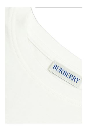 tshirt in cotone bianco BURBERRY KIDS | 8100457A1464